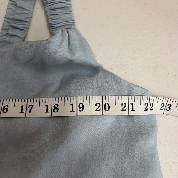 Vince Camuto Plus Chambray Elastic Straps Maxi Dress Women's 1X NWOT - Picture 9 of 11